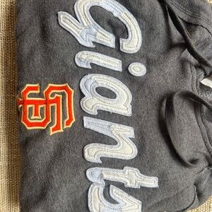 5th & Ocean Giants Black and White Crewneck Sweater